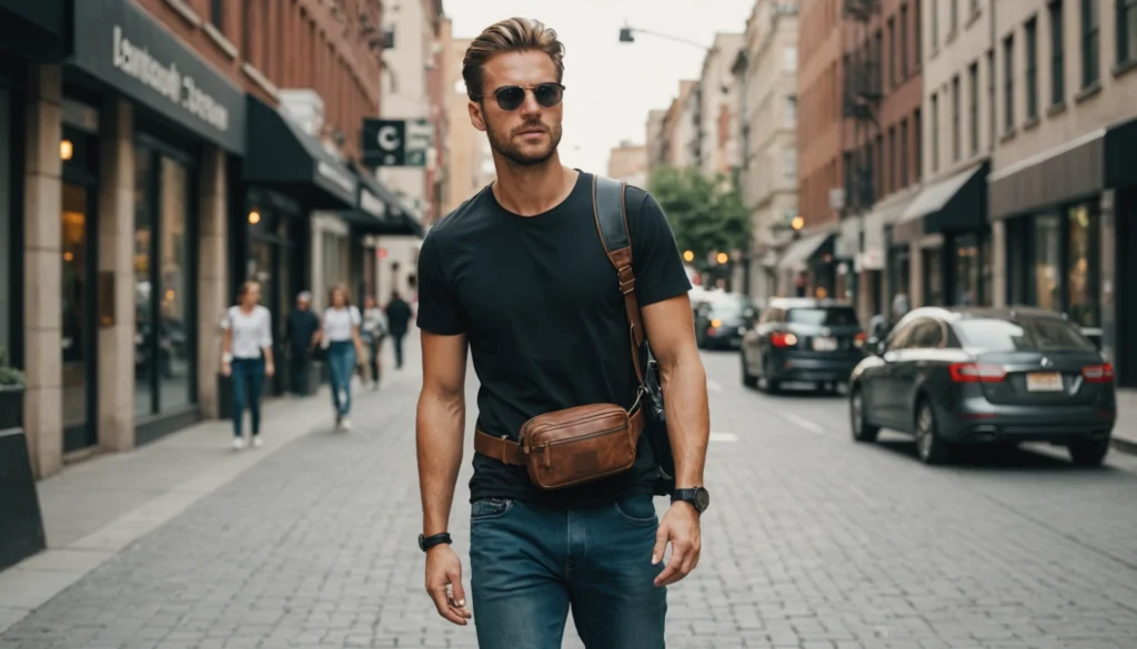 pochette banane pour homme